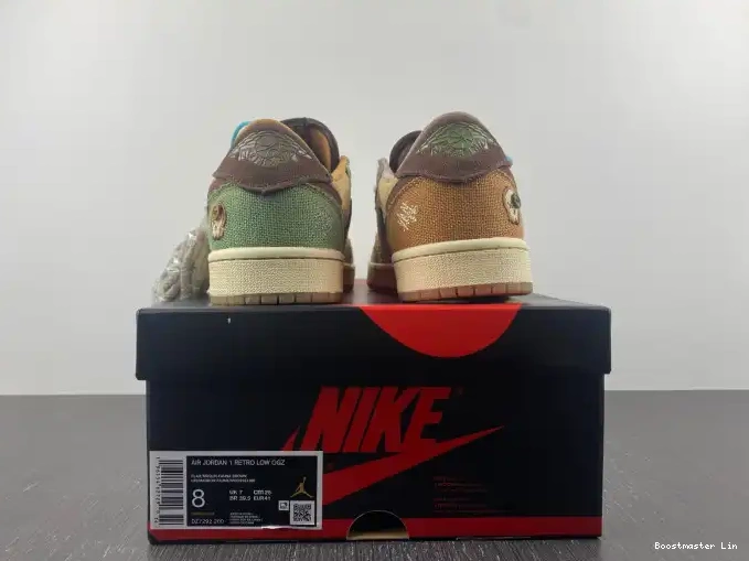 Boostmaster lin Retro 1 Low OG DZ7292-200 Jordan Voodoo Zion Williamson 0624